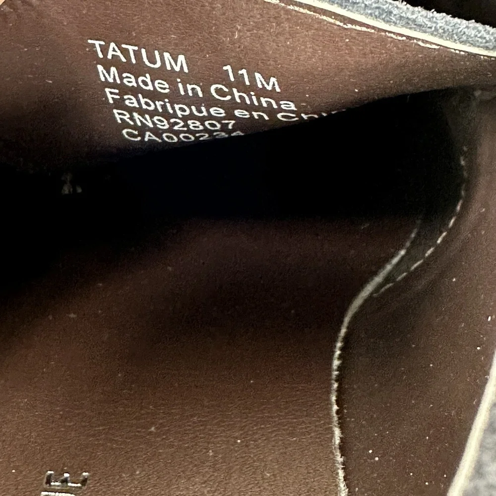 Saks Fifth Avenue Tatum‎ Oxford Leather Dress Shoes size 11 M Men Navy Blue